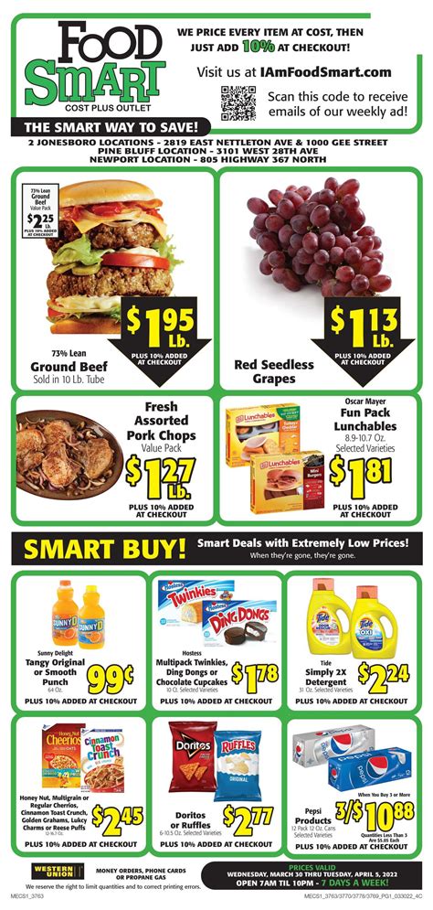 Make Reservations. . Food smart newport ar weekly ad